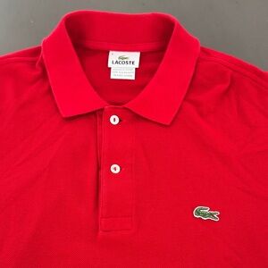Lacoste Red Polo Shirt for Men